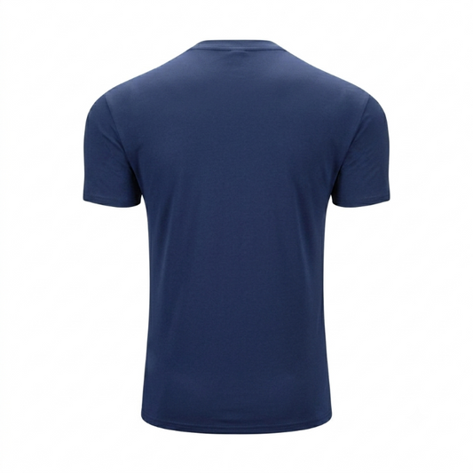 Road S/S Cotton T-Shirt - Navy
