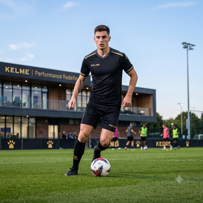 Segovia S/S Full Football Kit - Black / White